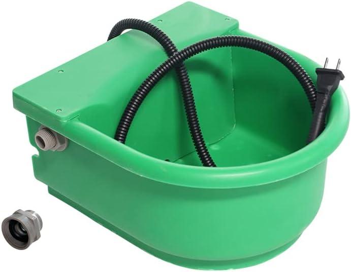Automatic Heated Dog Bowl 1.3gal 100W Outdoor Thermal Water Dispenser Built-in Thermostat for Pet Livestock Cattle Sheep and Horse in Winter