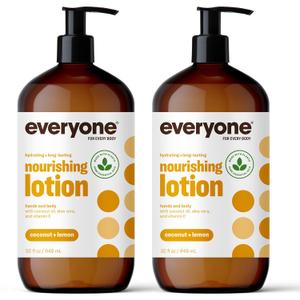 Everyone 2-in-1 Lotion for Hands/Body, 32 ounce (Pack of 3) Coconut and Lemon made with Essential Oils for Men and Women Everyone 2-in-1 Lotion for Hands/Body, 32 ounce (Pack of 3) Coconut and Lemon made with Essential Oils for Men and Women