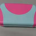 LockerMate by Bostitch Hard Pencil Case, Durable Plastic Pencil Box, Kid-Friendly Design, Pink & Blue