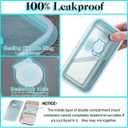 Stainless Steel Snack Containers, Reusable Food Storage Containers with Lids, Condiment Container, Grab and Go Snack Containers for Snacks,Dips,Lunch,Travel and Outdoor Camping (2PCS-A+A)