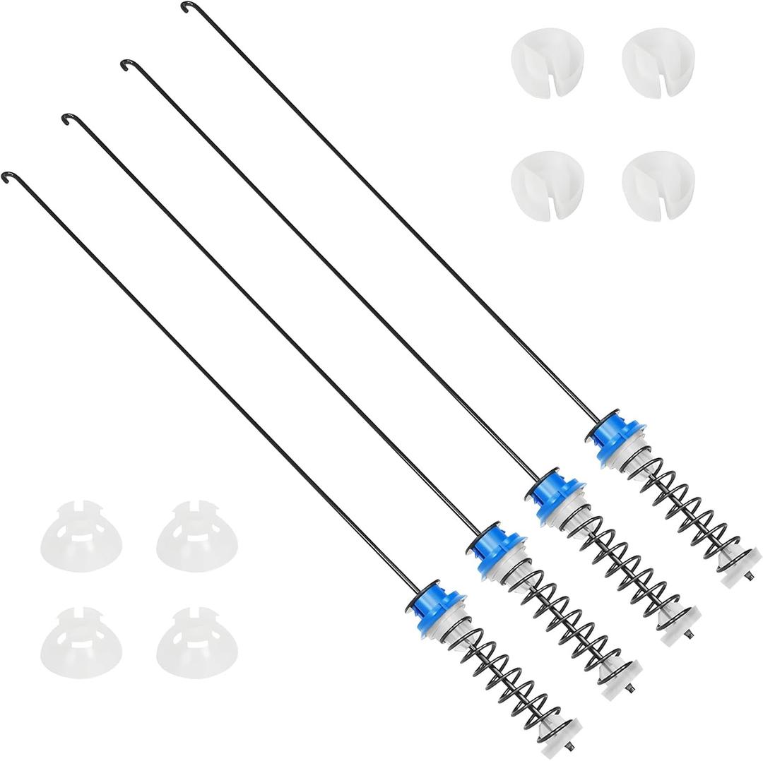 Upgraded WTW8200YW0 MVWB880BW0 Washer Suspension Rods, Fit for Whirlpool Maytag Washer WTW8800YC1 WTW8500BW0 WTW8600YW1 WTW8800YW0 MVWB850YW1 WTW8240YW0 WTW8500BC0 WTW8900BW0 WTW8600YW0 WTW8900BC0