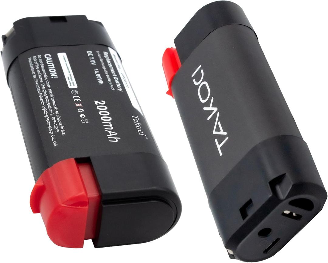 2-Pack VPX0111 7V Li-ion Battery Compatible with VPX1101/X VPX1201 VPX1212/X VPX1301X VPX1401 VPX1501 VPX2102 2000mAh