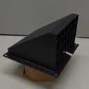 Hon&Guan 4 Inch Dryer Vent Cover Outside with Removable Mesh, Wall Mount Extractor Vent with Rubber Cushioned Non-Return Flap, High Quality Iron Outside Dryer Vent Cover for House (Black)