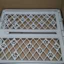 MYPET North States Paws Portable Pet Gate: 26-40" Wide. Pressure Mount. No Tools Needed. Made in USA. Dog Gate 23" Tall, Expandable, Durable Dog Gates for Doorways, Light Gray