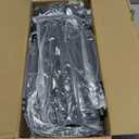 Laiensia Double Rods Garment Rack with Wheels, Clothing Rack for Hanging Clothes,4 Hooks, Multi-functional Bedroom Clothes Rack, Black