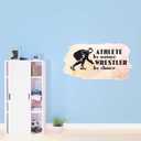 Design With Vinyl Home Wall Decals Nature's Athlete Cute Wall Art Sticker Athlete by Nature, Wrestler in Black by Choice' On Textured - Size: 30 in X 24 in (Multi)