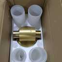 Hardwired Wall Sconces Set of Two, Modern Bathroom Sconces Wall Lighting with Milky White Glass, Brushed Gold Sconces Wall Decor Set of 2 for Bathroom Mirror Bedroom Living Room Hallway