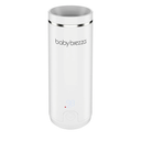 Baby Brezza Portable Warmer – 3X Faster Baby Bottle Warming - Travel Breastmilk and Formula Warmer - Safe, Even Heating - Up to 9oz - No Adapters, White