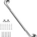 24 Inch Shower Grab Bar, Brushed Nickel Anti Slip Safety Bars, 304 Stainless Steel Bathroom Handrail, Handicap Grab Bars for Wall, Shower Grip Handle for Seniors Elderly Injury Assist Bath (1.25" Dia)