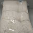 Headboard Pillow King, Large Triangular Wedge Headboard Pillow for Reading and Resting, Backrest Positioning Support Pillow with Removable Cover (Beige)