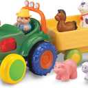 Kidoozie Farmer & Friends Tractor  Farm Playset with Toy Tractor, Figure and Farm Animals  Suitable for Toddlers and preschoolers Ages 12+ Months