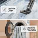 INGEROOM 6x9 Washable Area Rug - Abstract Rug Machine Washable Non-Slip Indoor Carpet for Living Room, Bedrooms and Dinner Room Made of Soft Cashmere(Blue & Grey)