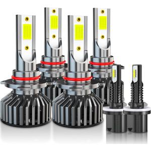 Lights for Chevy Corvette Bulbs Fog Lights 1997 1998 1999 2000 2001 2002 2003 2004, Plug and Play, Powersports Light For Off road Use, Pack of 6