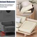 8Pcs Stretch Patio Cushion Covers, Outdoor Couch & Sofa Replacement Slipcovers for Patio Furniture Cushion Covers, Washable Reusable Furniture Protector