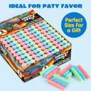 JOYIN 108 PCS Sidewalk Chalk Set in 36 Count, 3 Assorted Colors, Non-Toxic Jumbo Washable Driveway Chalk for Outdoor Art Play, Great Gift Toys for Kids, Classroom