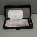 YUNZII B75 PRO Wireless Mechanical Keyboard,75% Layout with Knob,Hot Swap Gasket Custom Structure,Creamy Pre-lubed Switches,RGB Backlit,Bluetooth/Type-C/2.4G for Win/Mac(Milk Switch,Purple)