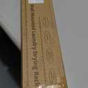 Wall Mounted Drying Rack 31.5", Foldable Laundry Drying Rack with Stainless Steel Rods, Retractable Laundry Space Saver for Indoor & Outdoor Use, Include Wall Template (White)