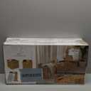 12x12in Storage Baskets Set of 4 Water Hyacinth Baskets,Foldable Handwoven Storage Cubes,Wicker Cube Baskets Laundry Organizer Totes for Home