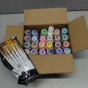 FolkArt 99445 24 Bottle Acrylic Craft Paint Set with 10 Pack of Brushes, 2oz