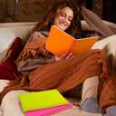 miikoul 8 Pack A5 Neon Spiral Lined Notebooks with 4 Pens 8.3" X 5.5" 80 Sheets/160 Pages Wide Ruled Notebook Spiral Journals Bulk Softcover Notepad Color Coded for Students Taking Class Notes