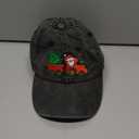 GzacDeope Christmas Hat for Kids Age 2-8, Adjustable Cotton Embroidery Xmas Holiday Santa Toddler Baseball Cap