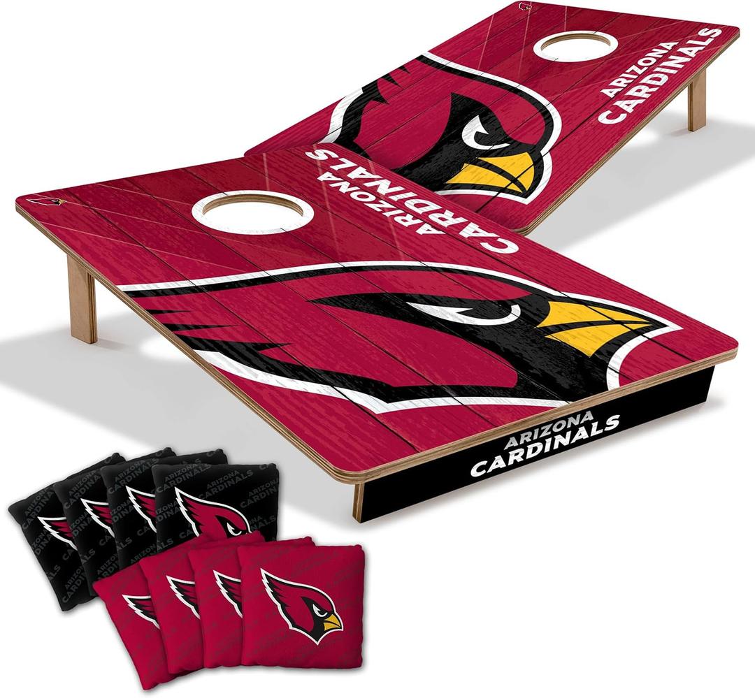 YouTheFan NFL 2 x 3 Wood Cornhole Game with Logo Bags (Team Colors)