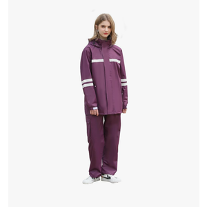 Rain Suit for Men & Women,Waterproof Rain Jacket&Trouser Suit with Reflective Strip,All-Sport Raincoat Anti-storm XL