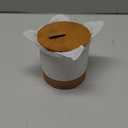 Ceramic Jar with Lid, Coffee Canisters with Airtight Lids Kitchen Food Storage Container for Spice Loose Leaf Tea, Small Decorative Jars for Countertop Coffee Bar Accessories - White 20 fl.oz