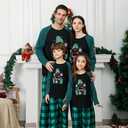 VNVNE Family Christmas Pjs Matching Sets for Women/Men/Couples/Adults, Holiday Xmas Reindeer Elf Plaid Pajamas Sleepwear (10-12 Years)