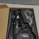 Ultra Long 3-Section Swing Arm 12X Magnifying Glass with Light and Stand, 4-Way Large Metal Clamp Lighted Magnifier Lamp, 5 Color Modes LED Magnifying Lamp for Workbench, Crafting12X 35.2in Clamp