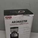 Aromaster Burr Coffee Grinder with 25 Grind Setting, Adjustable 2-12 Cups Timer, Professional Conical Coffee Bean Grinders for Home Use, 3-Ears Portafilter Holder, Anti-static, Cleaning Brush, Black