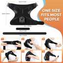 Cordless Shoulder Heating Pad with Massage, Heated Shoulder Wrap, Detachable Magnetic Controller Heated Shoulder Brace for Pain Relief with 5 Heats and Vibration Modes (Black)