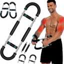 Adjustable Twister Arm Trainer, Chest Workout Equipment with Anti-Slip Grips, Portable Chest Trainer Equipment for Men Women, Detachable U-Shaped Fitness Equipment for Chest Shoulder Forearm