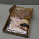 65th Birthday Decorations for Women,32PCS 65th Birthday Party Decorations,Including Backdrop, Crown, Sash, banner, Hanging Swirl,Cake Topper,balloons,Paper Fans,Anniversary Card and paper fans