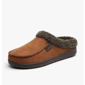 Dearfoams Men’s Brendan Indoor/Outdoor Breathable Memory Foam Clog House Shoe with Wide Widths Slipper 11-12