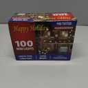 Ultra-Bright Connectable Multi Christmas Light Set 100Count 19.6Feet Incandescent Bulb Mini String Light for Indoor Outdoor Christmas Tree Garland Wedding Garden Holiday Party Festival Decor (100L, Green Wire-Multi)