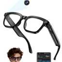 MNVOEQ AI Smart Glasses with Camera 4K, Video Recording.Bluetooth for Men & Women -Hands-Free Recording Glasses with Audio, Al-Powered Wearable Tech