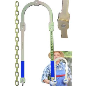 SturdyShape Fence Fixer Tool V2 Upgraded Golden Edition  Barbed Wire Stretcher & Repair Tool for Fence Maintenance