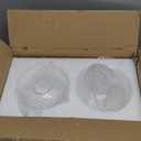 Clear Globe Glass Shade Replacement 2 Packs, Glass Ball Lamp Shade for Chandelier/Pendant Light/Ceiling Light, Size4.2cm(1.7inch) of socket base; 13cm(5.12inch) of globe width