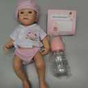 Gileutay 12 inch Full Body Silicone Baby Doll Girl Lifelike Reborn Baby Dolls Realistic Newborn Dolls that Look Like Real Life Babies
