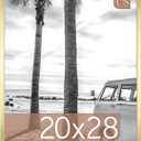 MCS Foundation 20x28 Poster Frame Traditional Brass, Vertical & Horizontal Wall Hanging Large Picture Frame for Photos, Posters & Art Prints (1-Pack)
