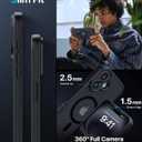 Magnetic for iPhone 16 Case,Upgraded [Full Camera Protection][Compatible with Magsafe][Military Grade Protection] Shockproof Slim Anti-Yellow Translucent Matte Phone Case for iPhone 16,Black