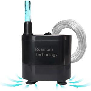 Roamoris Small Pump With Level Sensor, 5 FT Drain Lift, Large Volume, 110V Automatic Submersible Water Pump Mini HAVC Condensate Pump For Dehumidifier, Air Conditioner, Ice Maker, Furnace, Air Cooler, PM02