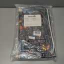 MEHOFOND Halloween Shower Curtain Sets 4Pcs with Shower Curtain,Non-Slip Rugs,Toilet Lid Cover, Bath Mat and 12 Hooks Castle Moon Night Scary Evil Pumpkin Halloween Bathroom Decor Set