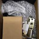 Matt Black Front Door Lockset, Exterior Door Lock with Deadbolt, Black Door Handles with Lock (1)
