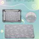 Lilian&Gema Pack and Play Mattress 38"x26", Portable Crib Mattress for Playpen, Pack N Play Mattress Topper, Soft Breathable Mini Crib Mattress with Waterproof Washable Cover for Baby Toddler