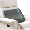 Lumbar Support Pillow for Recliner,Large Memory Foam Back Support Cushion for Sofa & Gaming Chair, Ergonomic Backrest Pillow for Elderly, Comfortable Couch Cushion with Machine Washable Cover,Gray