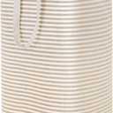Lifewit 1 Pack Laundry Basket 80L Each, Collapsible Clothes Hamper with Reinforced Handles, Freestanding Waterproof Design for Bedroom and Laundry Room, Beige 80L Total