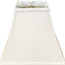 Royal Designs, Inc. Regal Square Bell Lamp Shade, 5 x 10 x 9, White (BSO-715-10WH)