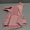 Back Brace Posture Corrector for Men & Women - Adjustable, Breathable, Improves Posture, Reduces Neck & Back Pain - Lightweight Unisex Design for Office and Home Use (Pink, Small)